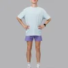 Push Boundaries FLXCotton Oversized Tee - Light Cyan-White