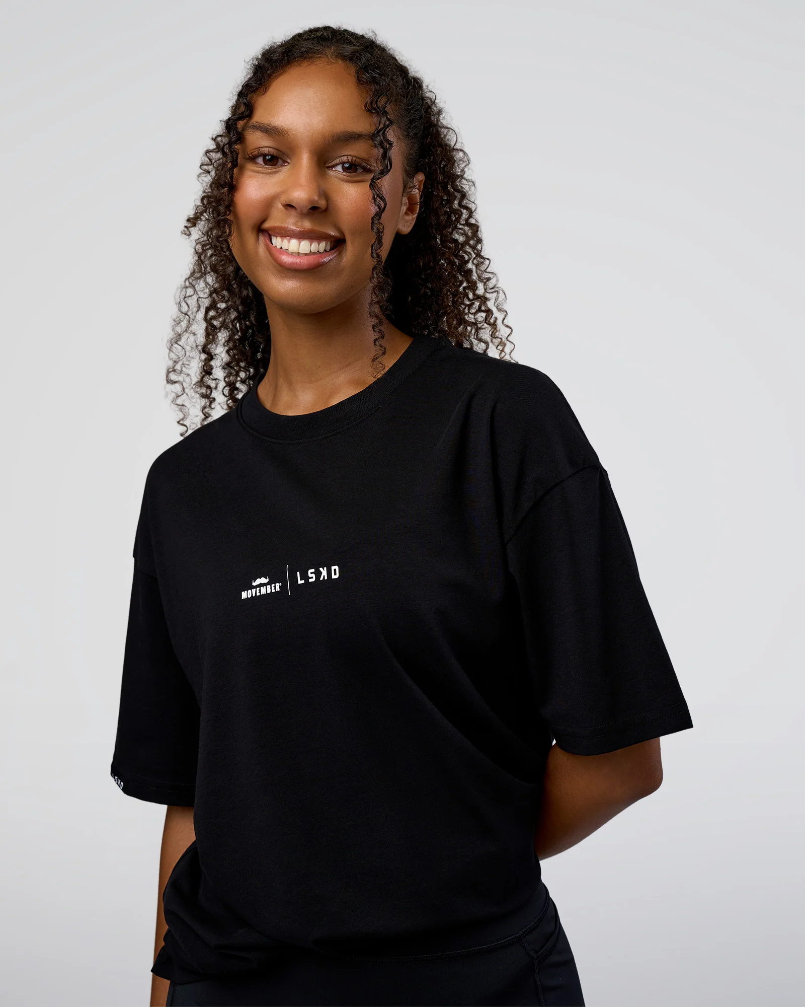 Movember 2025 FLXCotton Oversize Tee - Black