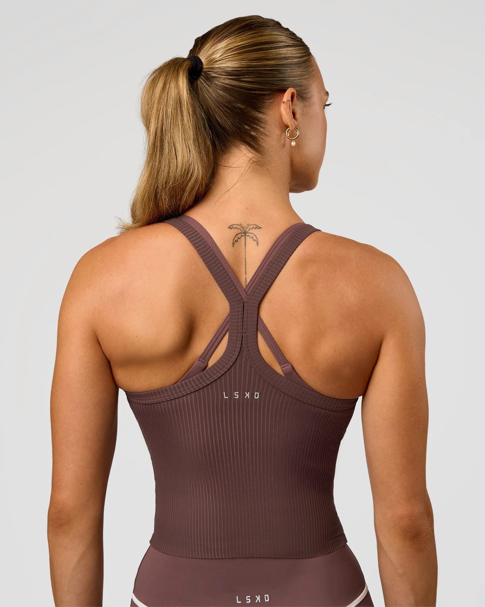 2503-flame-ribbed-tank-cocoa-powder-3.webp Flame Ribbed Tank - Cocoa Powder
