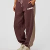Power Play Stitch Up Fleece Sweat Pant - Cocoa Powder-Marshmallow