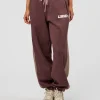 Power Play Stitch Up Fleece Sweat Pant - Cocoa Powder-Marshmallow
