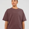 Offset Heavyweight Unisex Oversized Tee - Cocoa Powder-Cocoa Powder