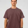 Offset Heavyweight Unisex Oversized Tee - Cocoa Powder-Cocoa Powder