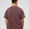 Offset Heavyweight Unisex Oversized Tee - Cocoa Powder-Cocoa Powder