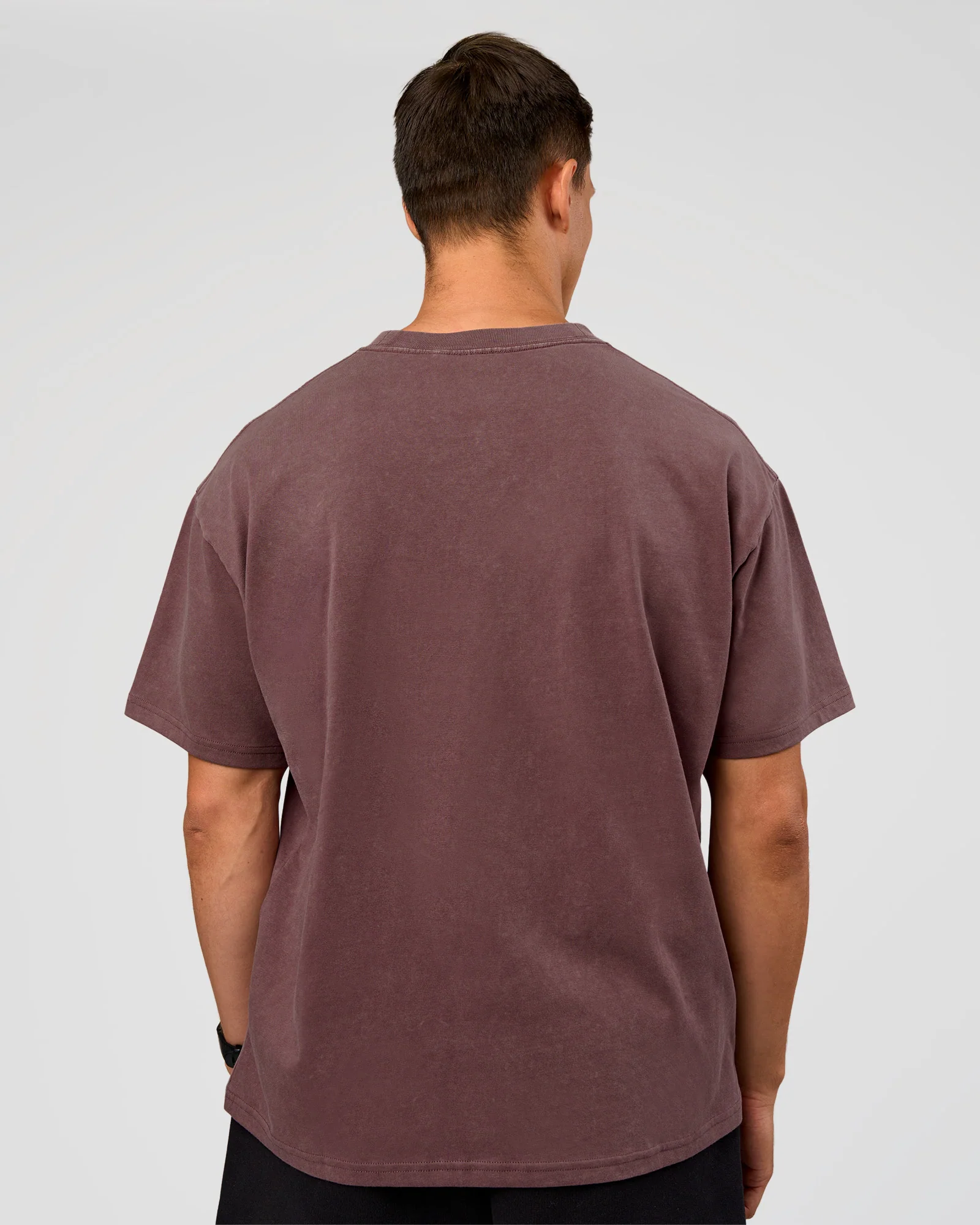 Offset Heavyweight Unisex Oversized Tee - Cocoa Powder-Cocoa Powder