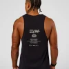 Cadence Run Club Script Values Tank - Black-Alloy