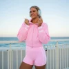 2607-fierce-knitted-cardigan-pink-rose-white-6.webp Fierce Knitted Cardigan - Pink Rose-White