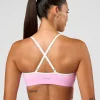 Blushing Sports Bra - Pink Rose-White