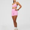 Blushing Sports Bra - Pink Rose-White