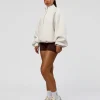 Luxe ZeroCrease Spacer Half Zip - Silver Marl