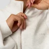 Luxe ZeroCrease Spacer Half Zip - Silver Marl