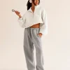 Luxe ZeroCrease Spacer Half Zip - Silver Marl