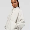 Luxe ZeroCrease Spacer Half Zip - Silver Marl