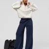 Luxe ZeroCrease Spacer Half Zip - Silver Marl