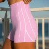 Unbreakable Ultra High-Rise 4" Short - Pink Rose-White