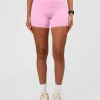 Unbreakable Ultra High-Rise 4" Short - Pink Rose-White