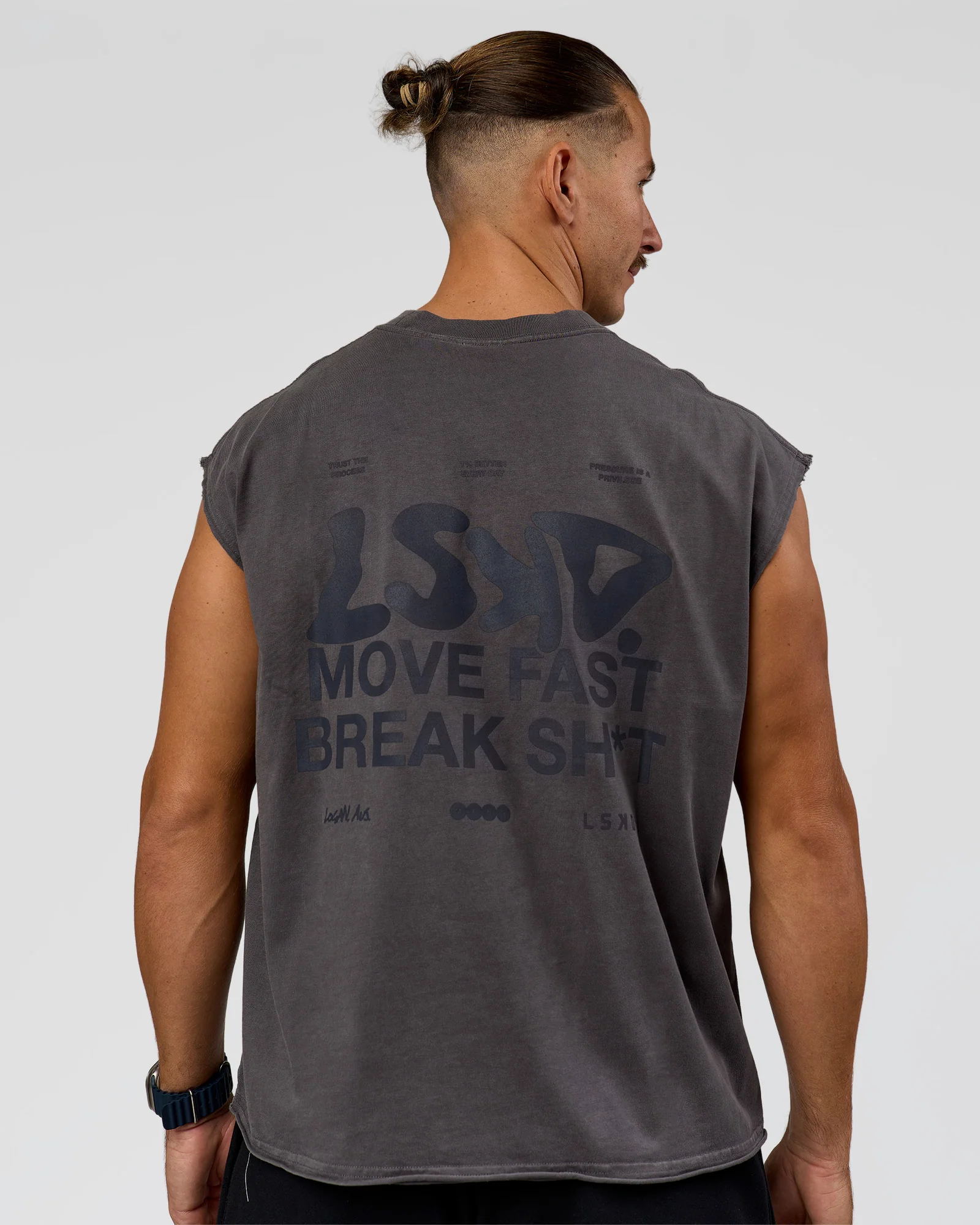 Move Fast Heavyweight Boxed Tank - Dark Storm Washed