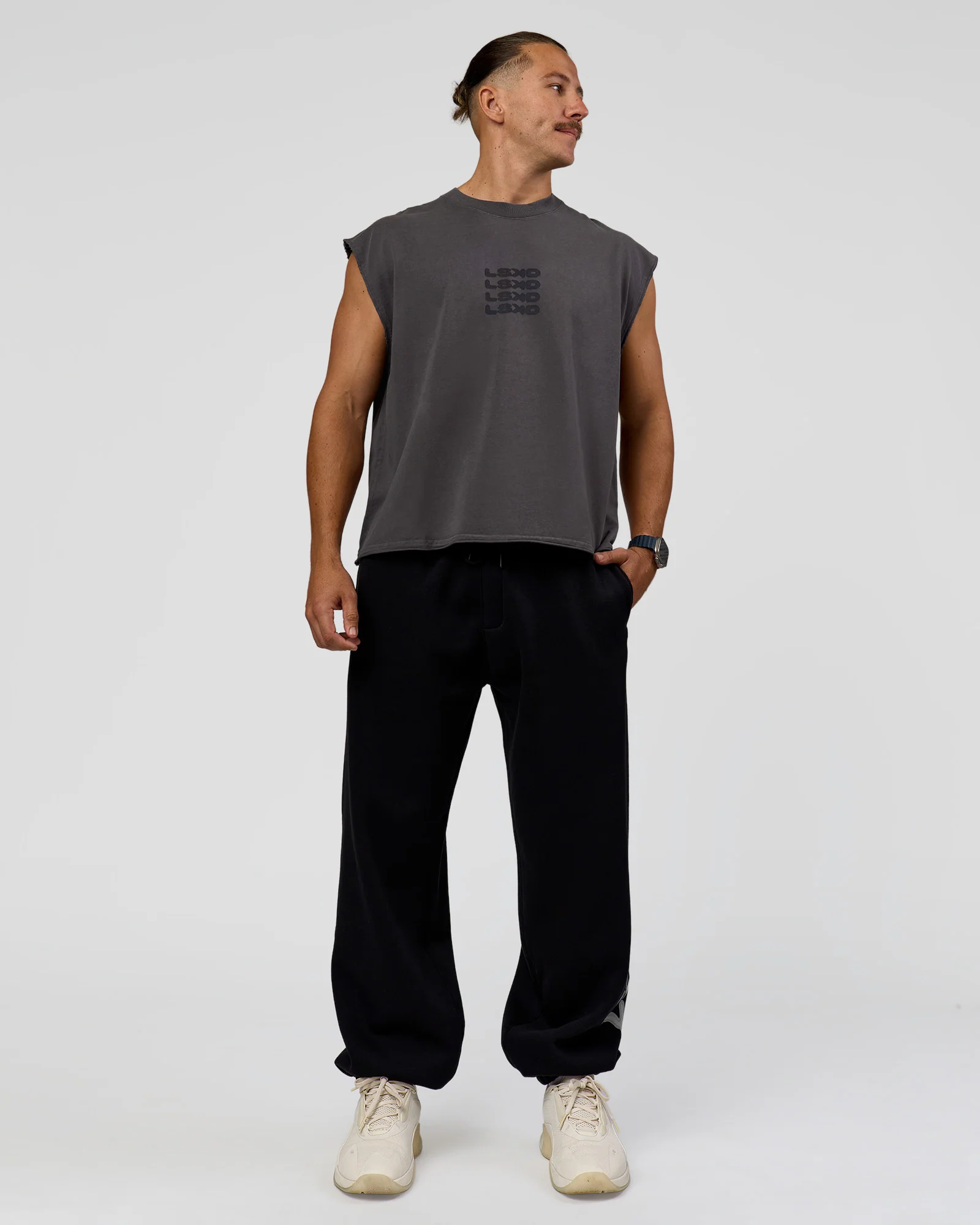 Move Fast Heavyweight Boxed Tank - Dark Storm Washed