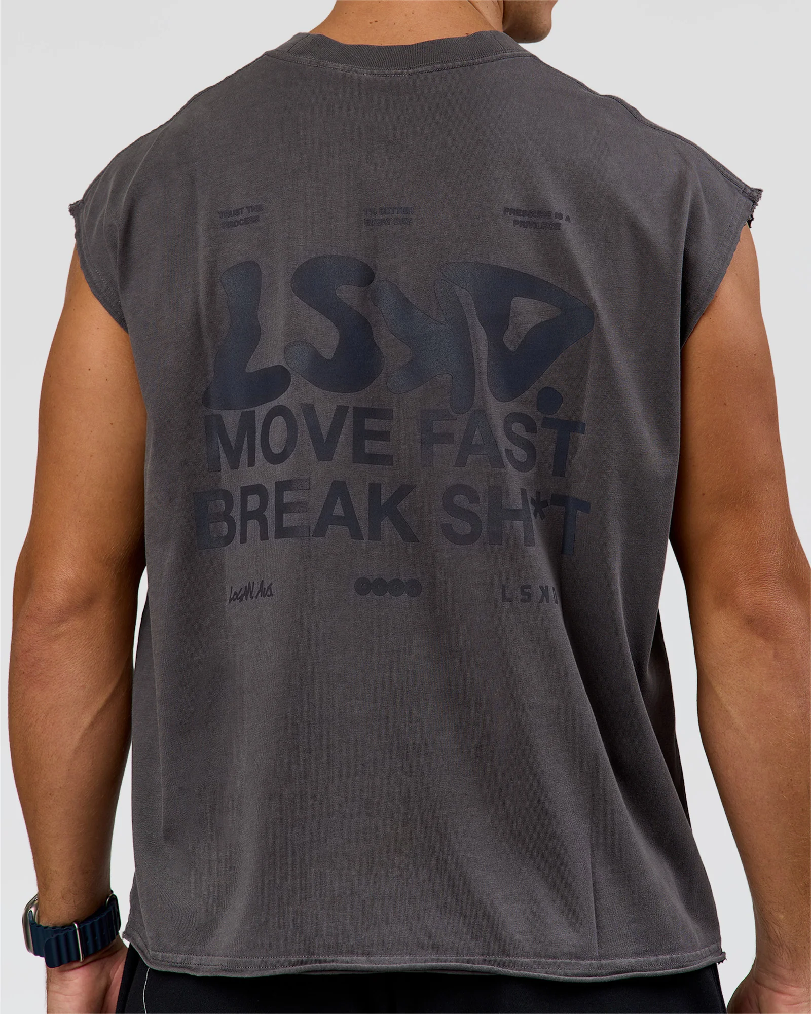 Move Fast Heavyweight Boxed Tank - Dark Storm Washed