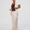 CF Elevate SoftTouch Pintuck Sweater  - Clay
