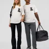 Hype Heavyweight Unisex Oversized Tee - Off White-Black