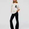 Hype Heavyweight Unisex Oversized Tee - Off White-Black