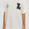 Hype Heavyweight Unisex Oversized Tee - Off White-Black