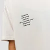 Hype Heavyweight Unisex Oversized Tee - Off White-Black