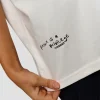 Hype Heavyweight Unisex Oversized Tee - Off White-Black