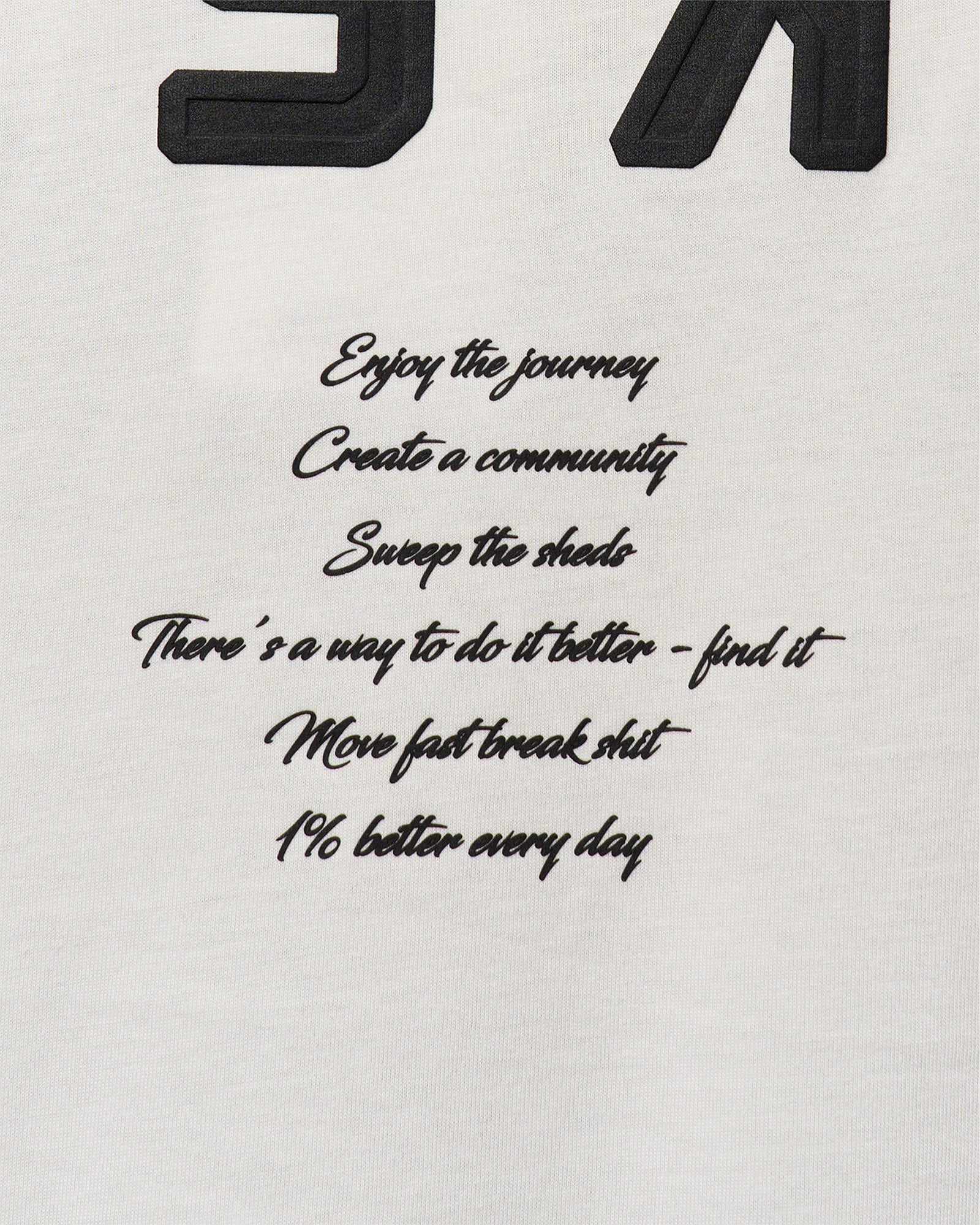 Hype Heavyweight Unisex Oversized Tee - Off White-Black