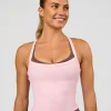 Flame Ribbed Tank - Marshmallow
