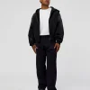 Memory In Motion Ultra Heavyweight Zip Thru Hoodie - Black Washed