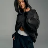 Memory In Motion Ultra Heavyweight Zip Thru Hoodie - Black Washed