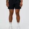 Hybrid Lined 5" Short - Black-Indigo
