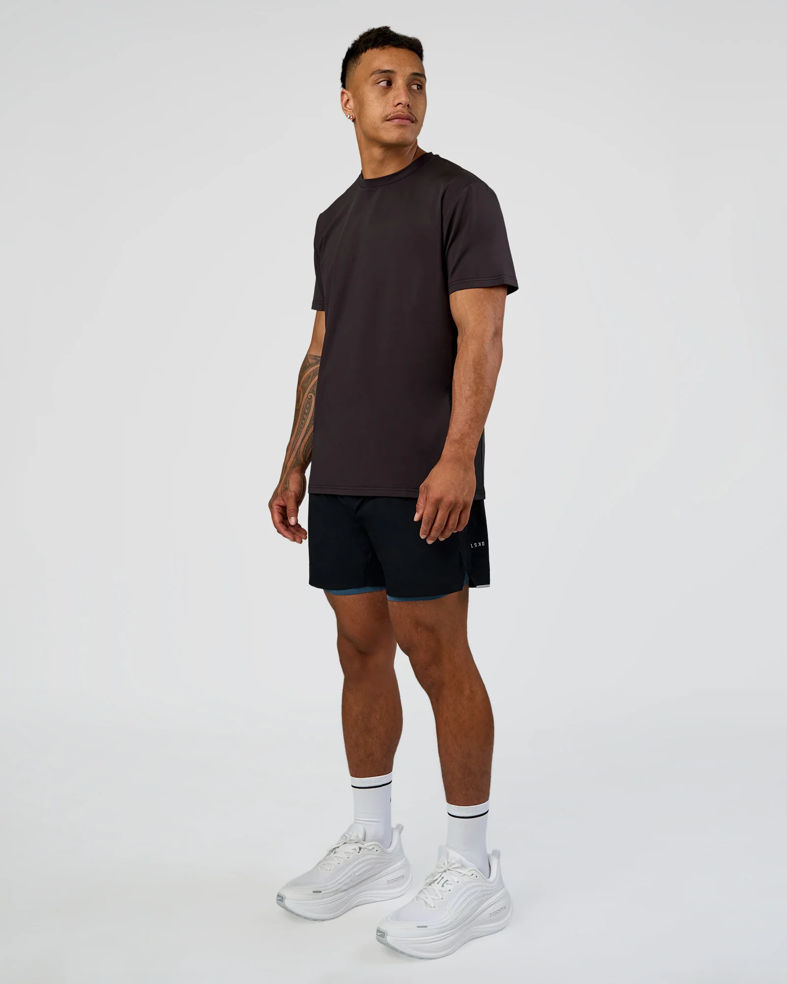Hybrid Lined 5" Short - Black-Indigo