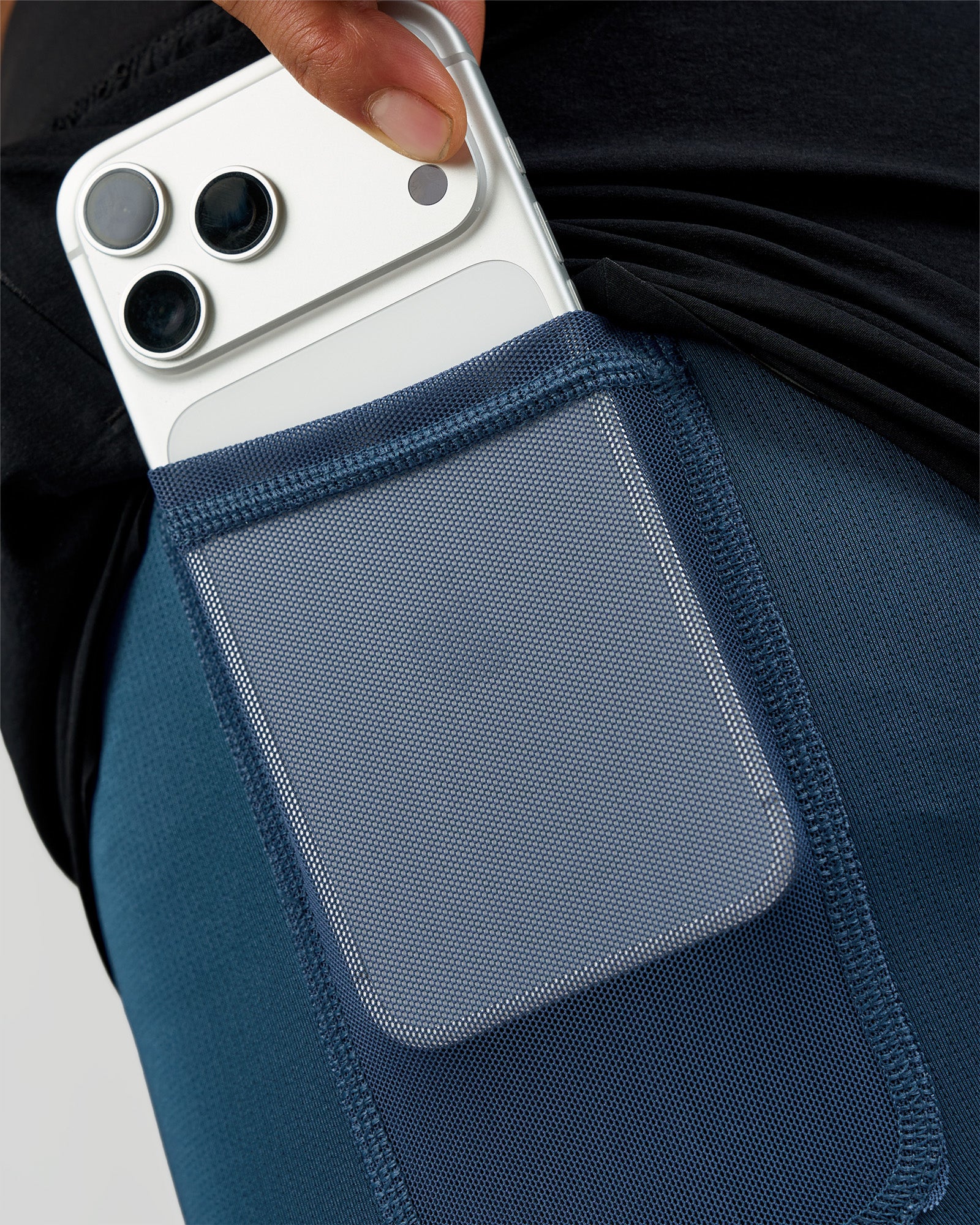 Hybrid Lined 5" Short - Black-Indigo