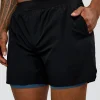 Hybrid Lined 5" Short - Black-Indigo