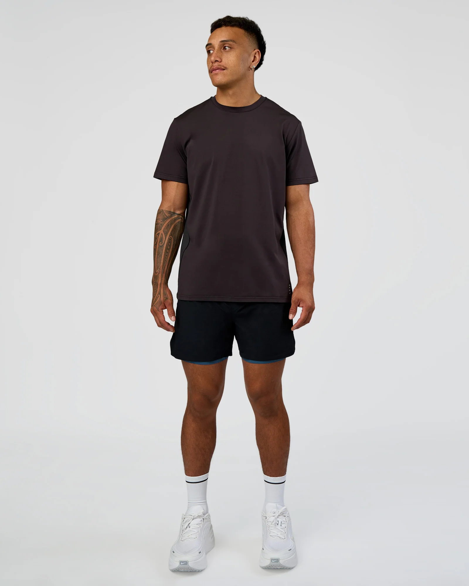 Hybrid Lined 5" Short - Black-Indigo