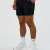 Hybrid Lined 5" Short - Black-Indigo