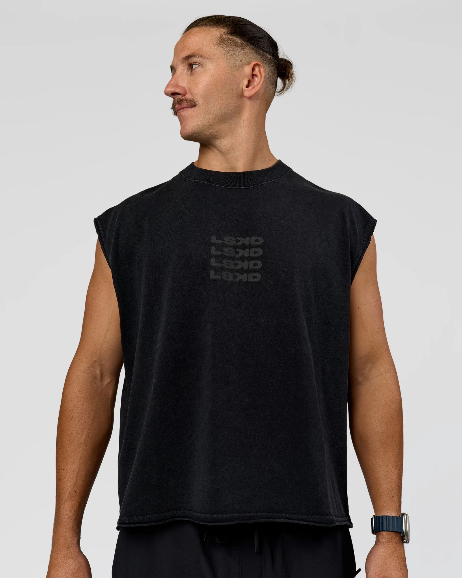 Move Fast Heavyweight Boxed Tank - Black Washed