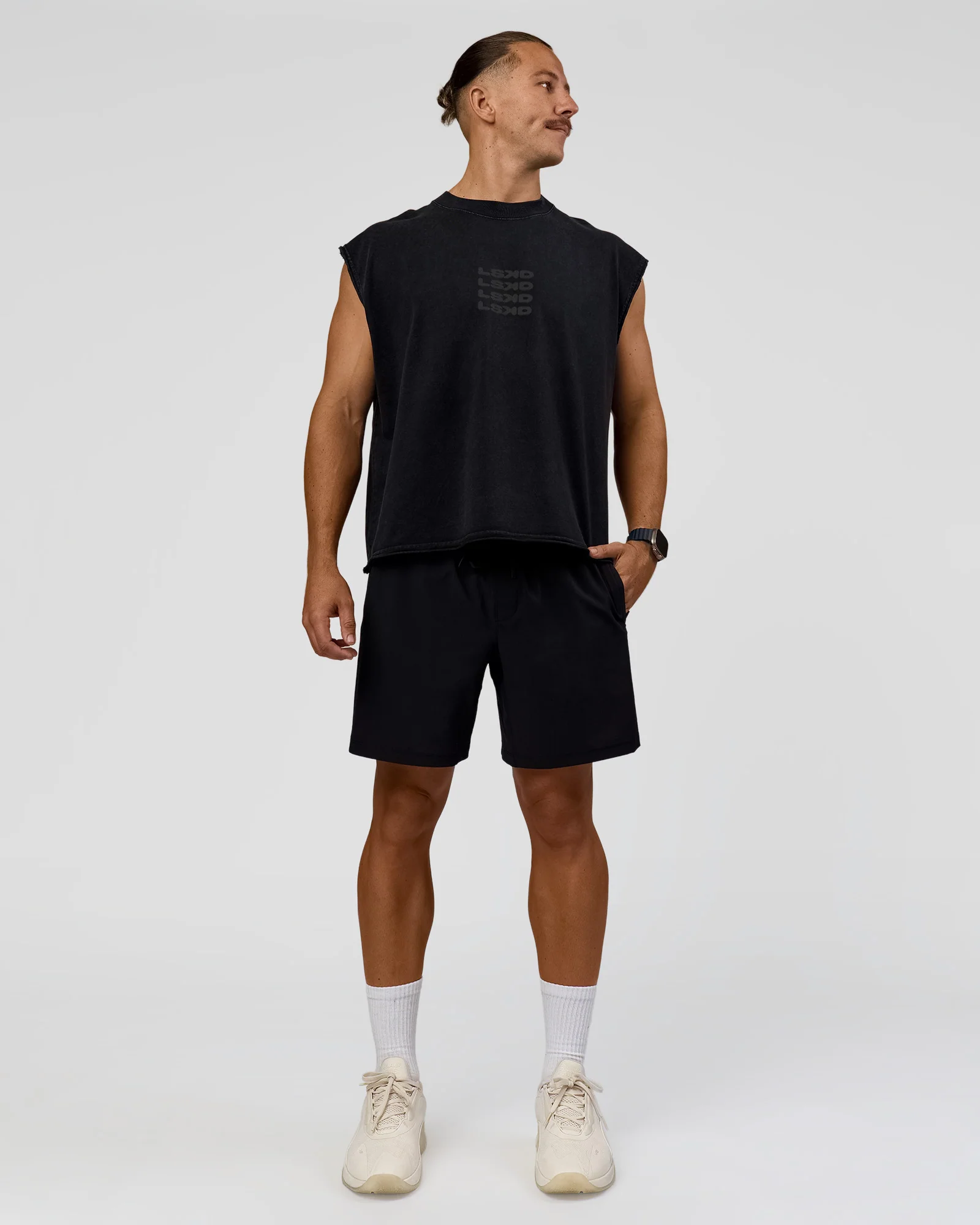 Move Fast Heavyweight Boxed Tank - Black Washed