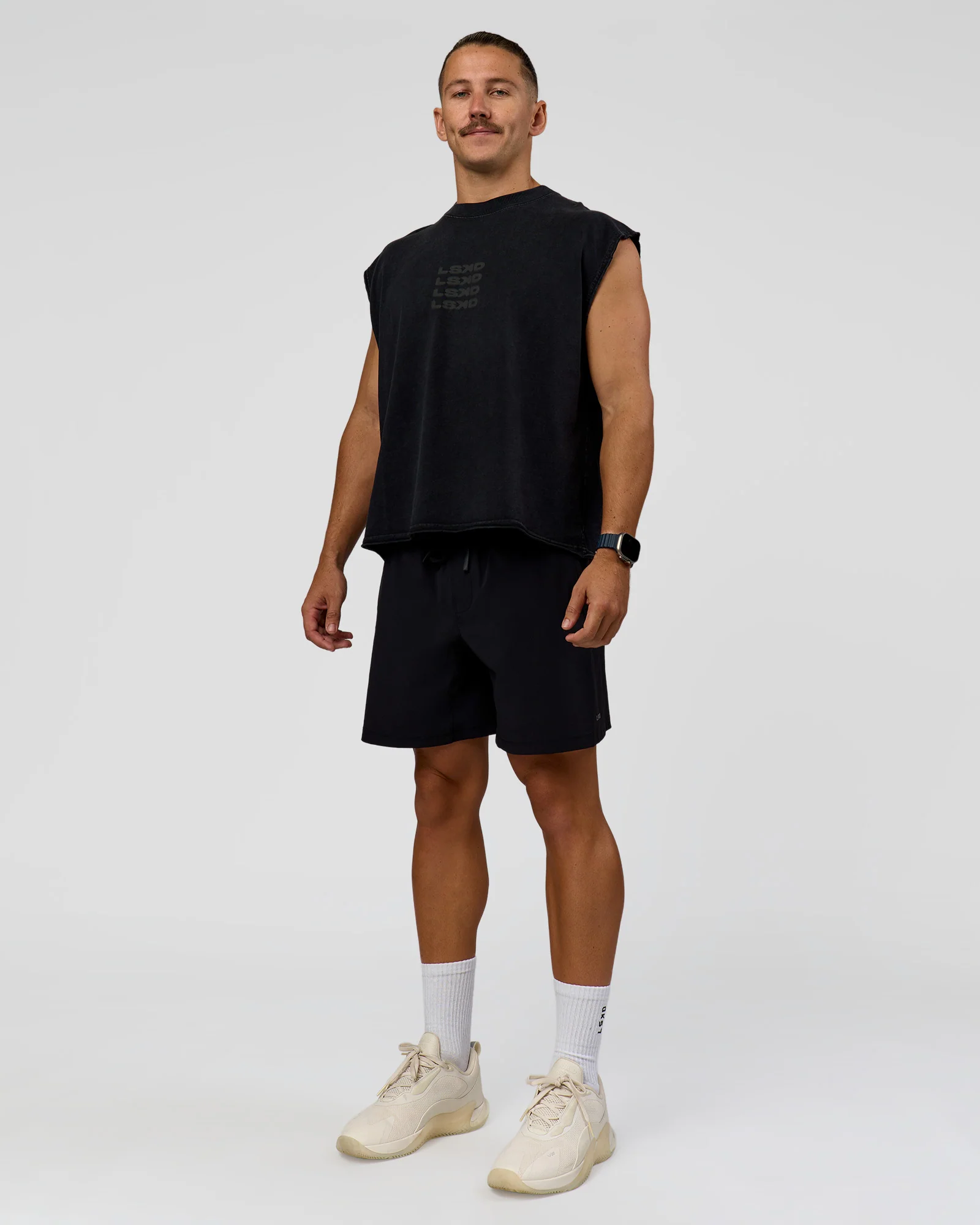 Move Fast Heavyweight Boxed Tank - Black Washed