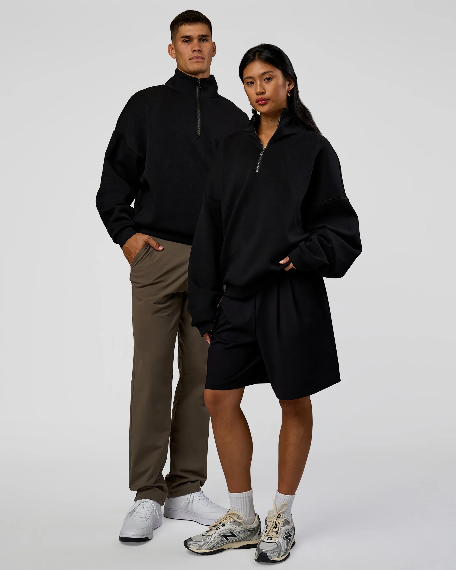 3036-afterdark-zerocrease-quarter-zip-black-1.webp AfterDark ZeroCrease Quarter Zip - Black