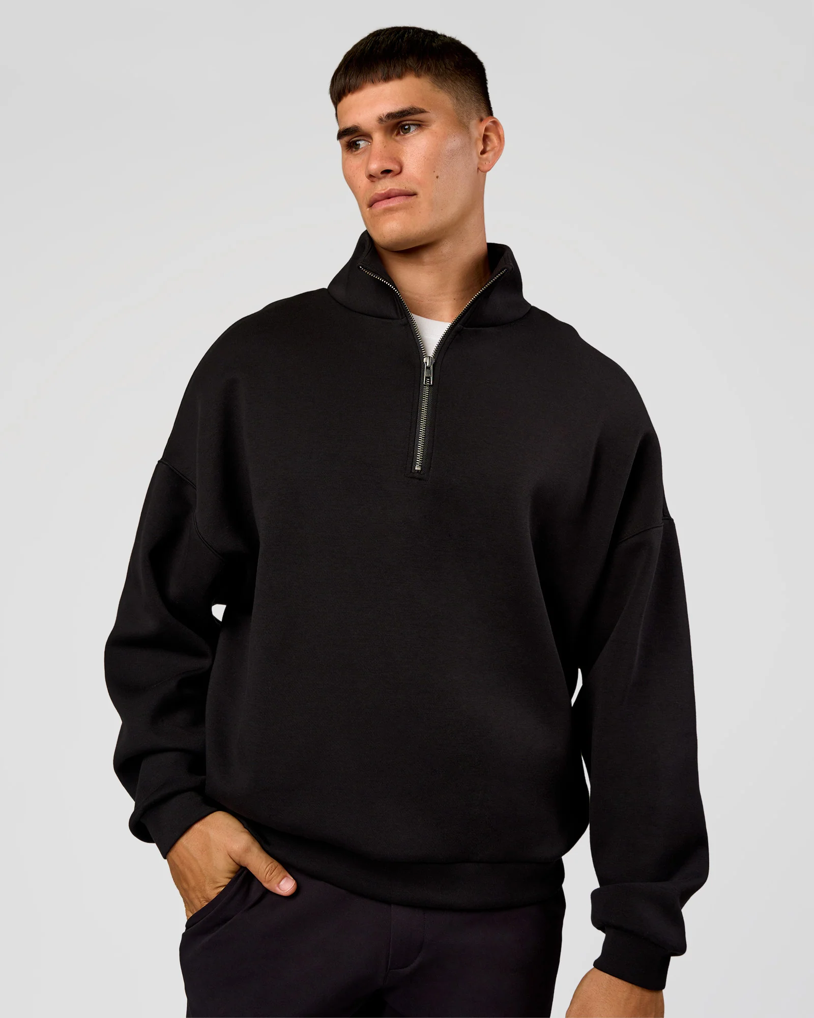 3036-afterdark-zerocrease-quarter-zip-black-10.webp AfterDark ZeroCrease Quarter Zip - Black