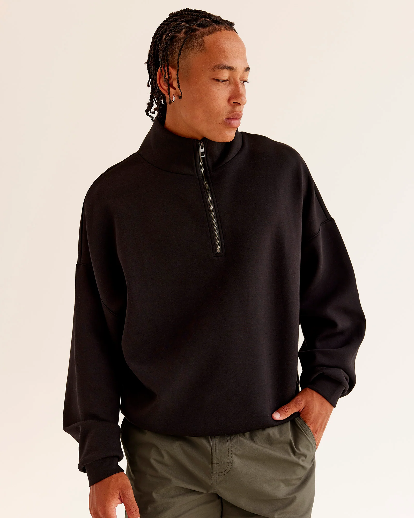 3036-afterdark-zerocrease-quarter-zip-black-2.webp AfterDark ZeroCrease Quarter Zip - Black