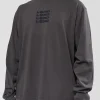Move Fast Heavyweight Oversized Long Sleeve Tee - Dark Storm Washed