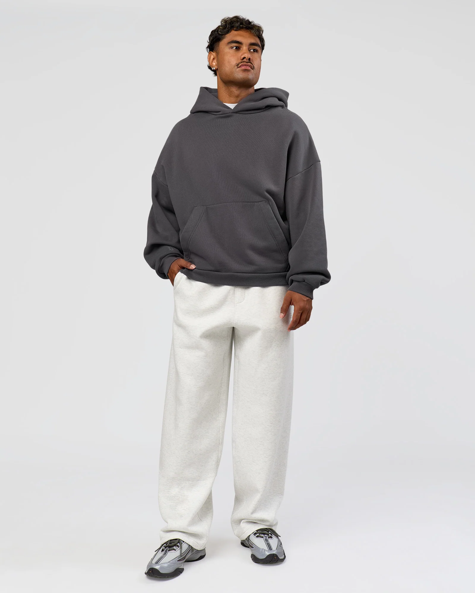 Memory In Motion Ultra Heavyweight Washed Hoodie - Dark Storm Washed