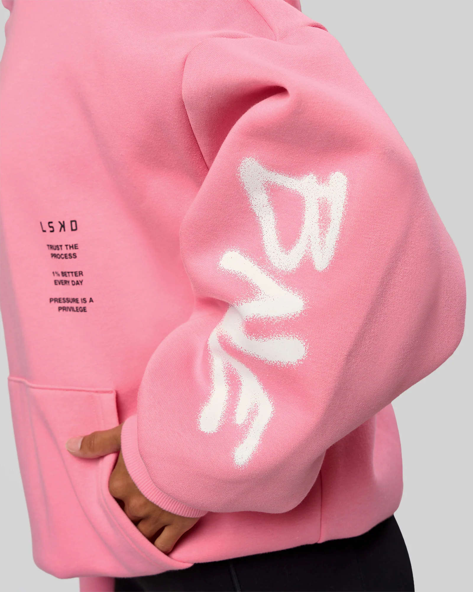 CFT BNE 26 Unisex Oversized Hoodie - Candy Pink-Black