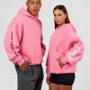 CFT BNE 26 Unisex Oversized Hoodie - Candy Pink-Black