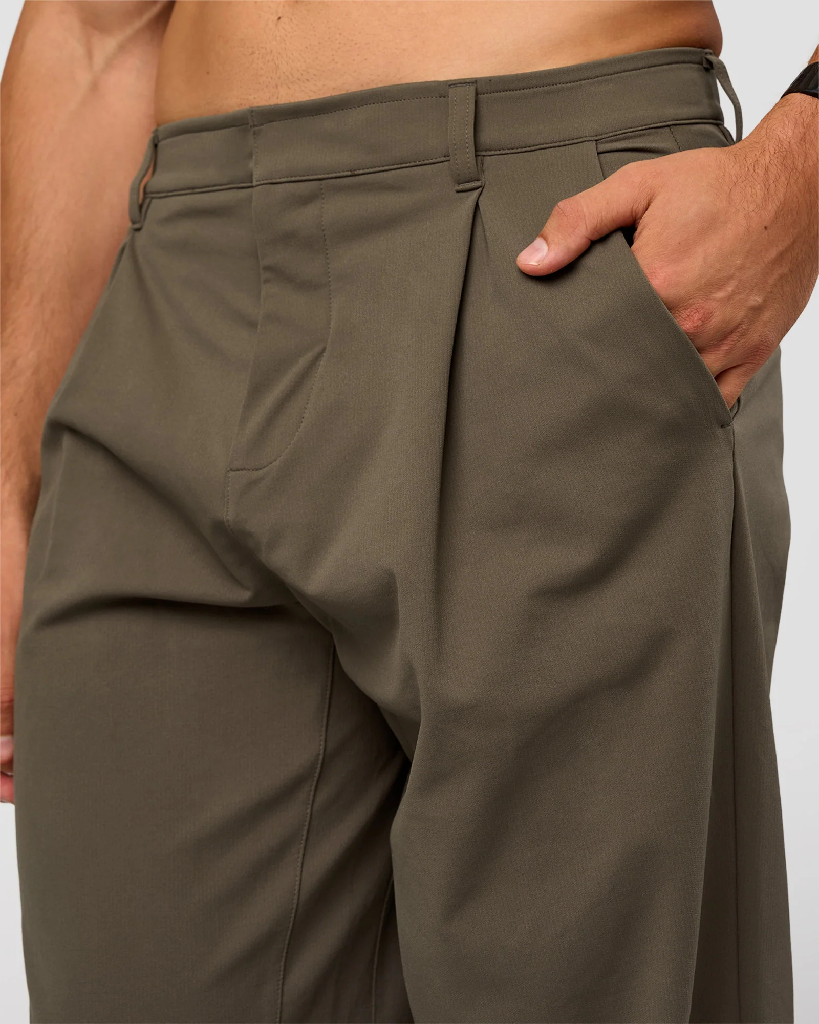 All Day ZeroCrease™ Wide Leg Pant - Walnut Grey